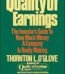 Quality of Earnings by Thornton L. O'Glove USA