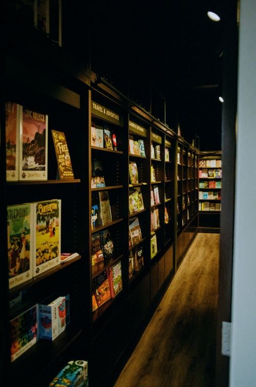 Non-fiction books in shelves