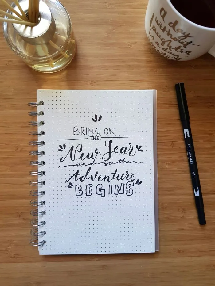 A journal with cover of new year resolution 2026