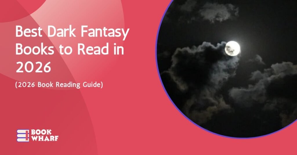 blog featured image with a full moon for dark fantasy reads